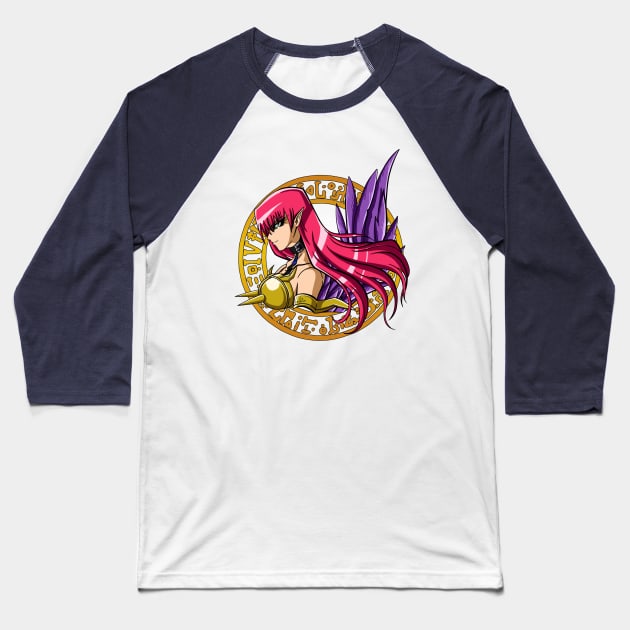 Cyber Slash Harpie Lady Spotlight Baseball T-Shirt by FireFlea